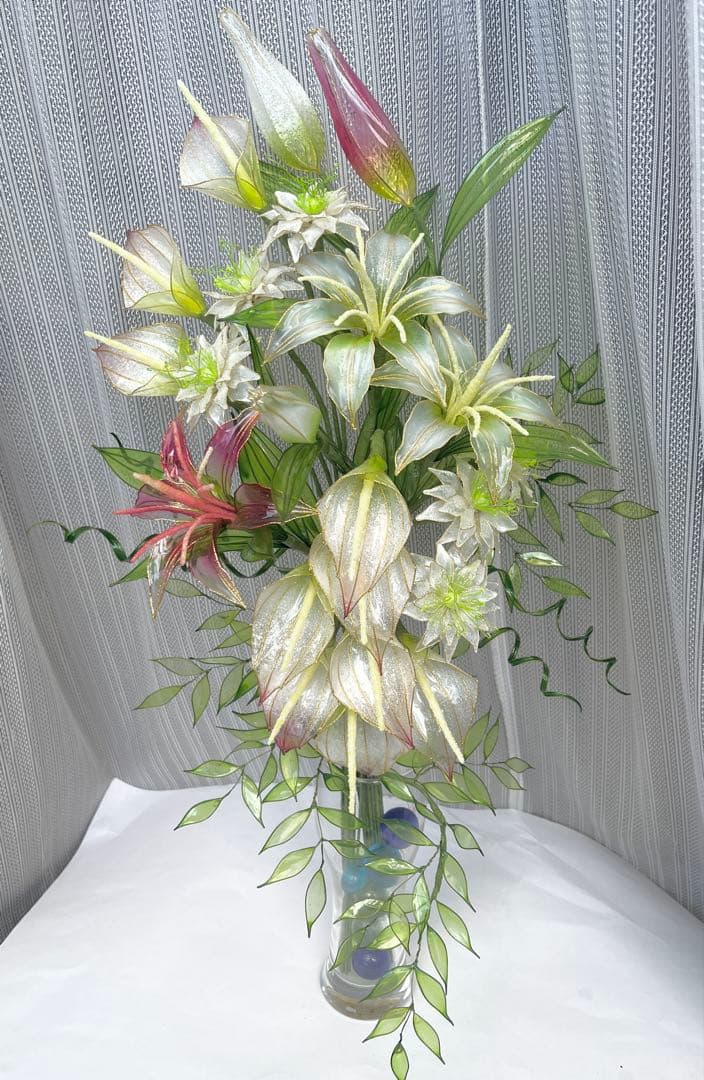 アメリカンフラワー　ディップフラワーNO.170（百合・カラー・ニゲラ）