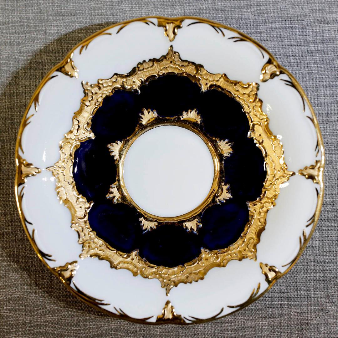 【レア最高級】マイセン Ｂフォーム グランツゴールド コバルト セット