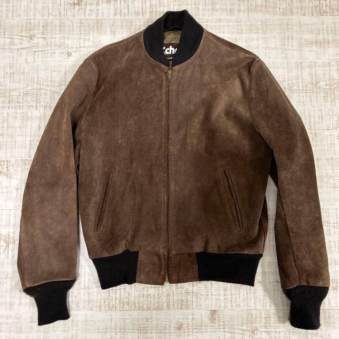 ボ*ム様 ショットSchott スエード ブルゾン レザージャケット MA1