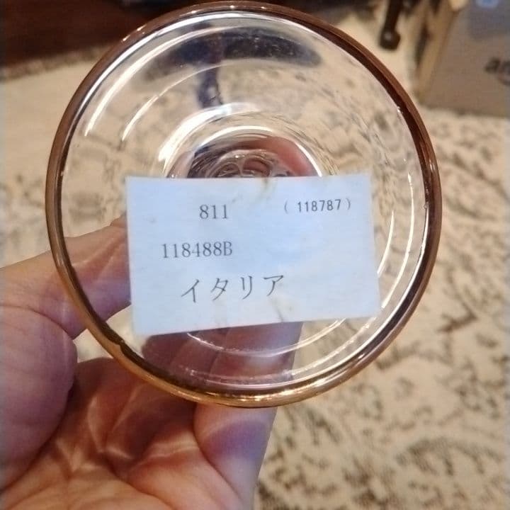 ★SALE★イタリア★T.MURANO GLASS★ガラス★手描き絵付★花瓶★