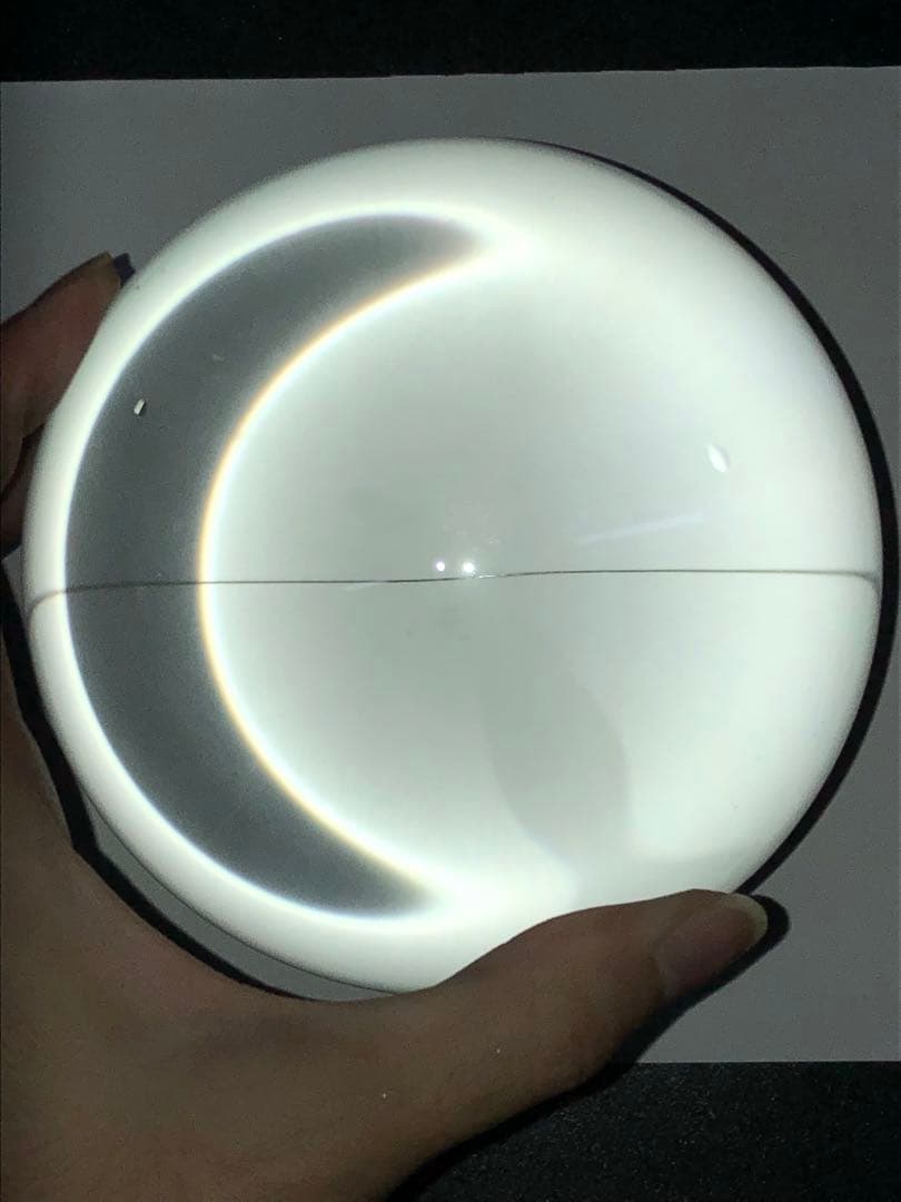 説明必読！台付き　水晶キズあり　丸玉　スフィア 約10.4センチ　【匿名配送】