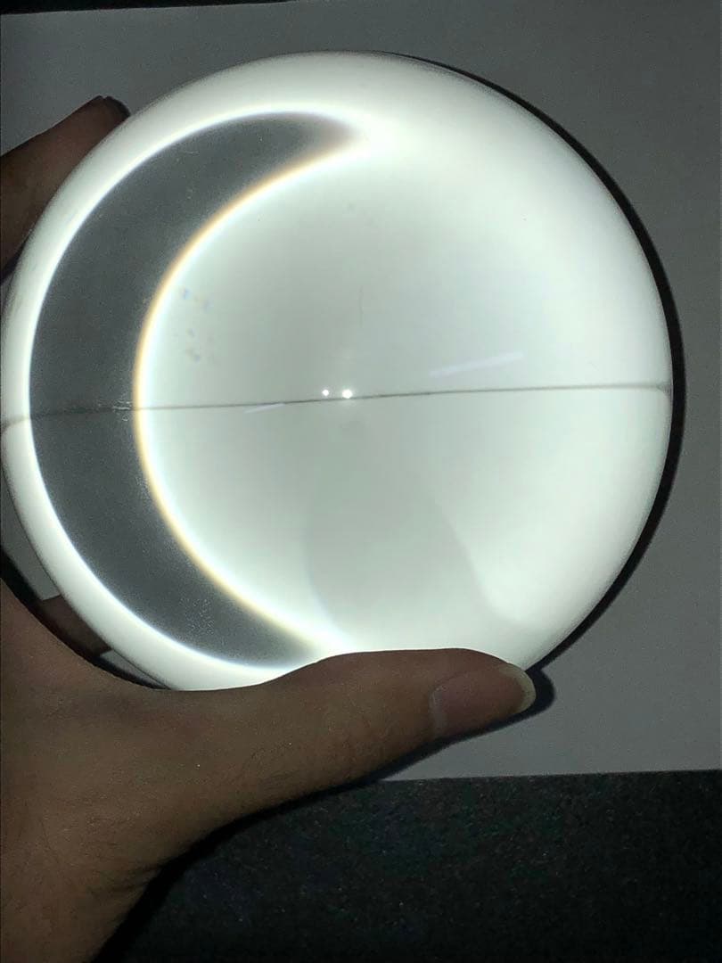 説明必読！台付き　水晶キズあり　丸玉　スフィア 約10.4センチ　【匿名配送】