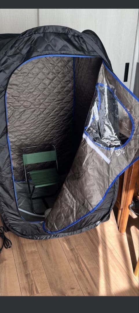 ブラックサウナバッグ スチーム機器付き