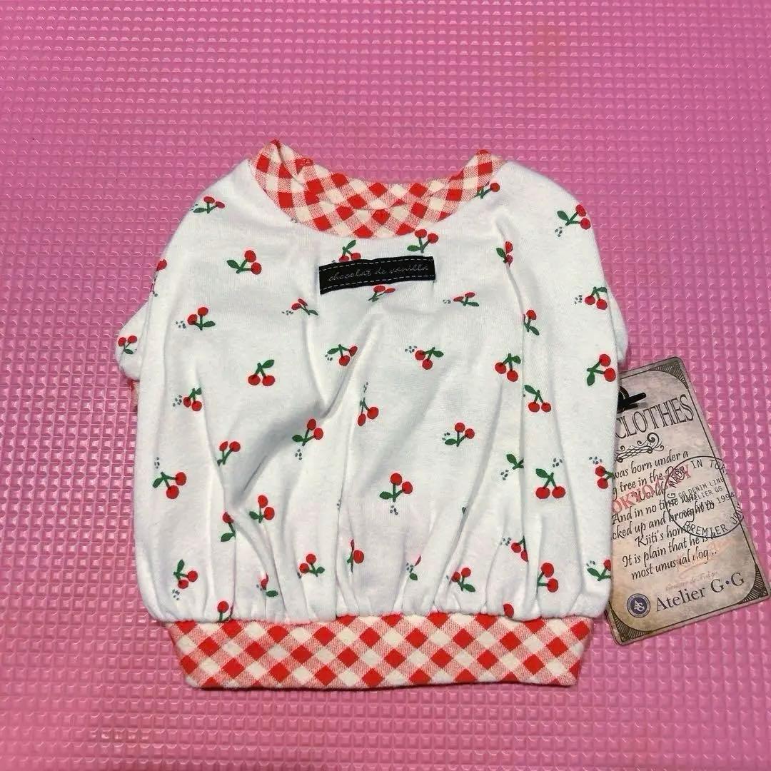 アトリエgg★チェリー柄パフTシャツ19ハーフ★ateliergg