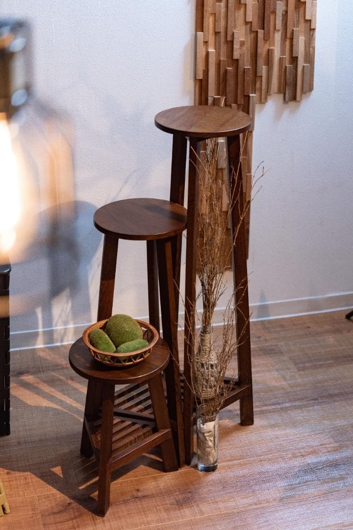 Lサイズ フラワースタンド 室内 木製 観葉植物 GUY-924 N01