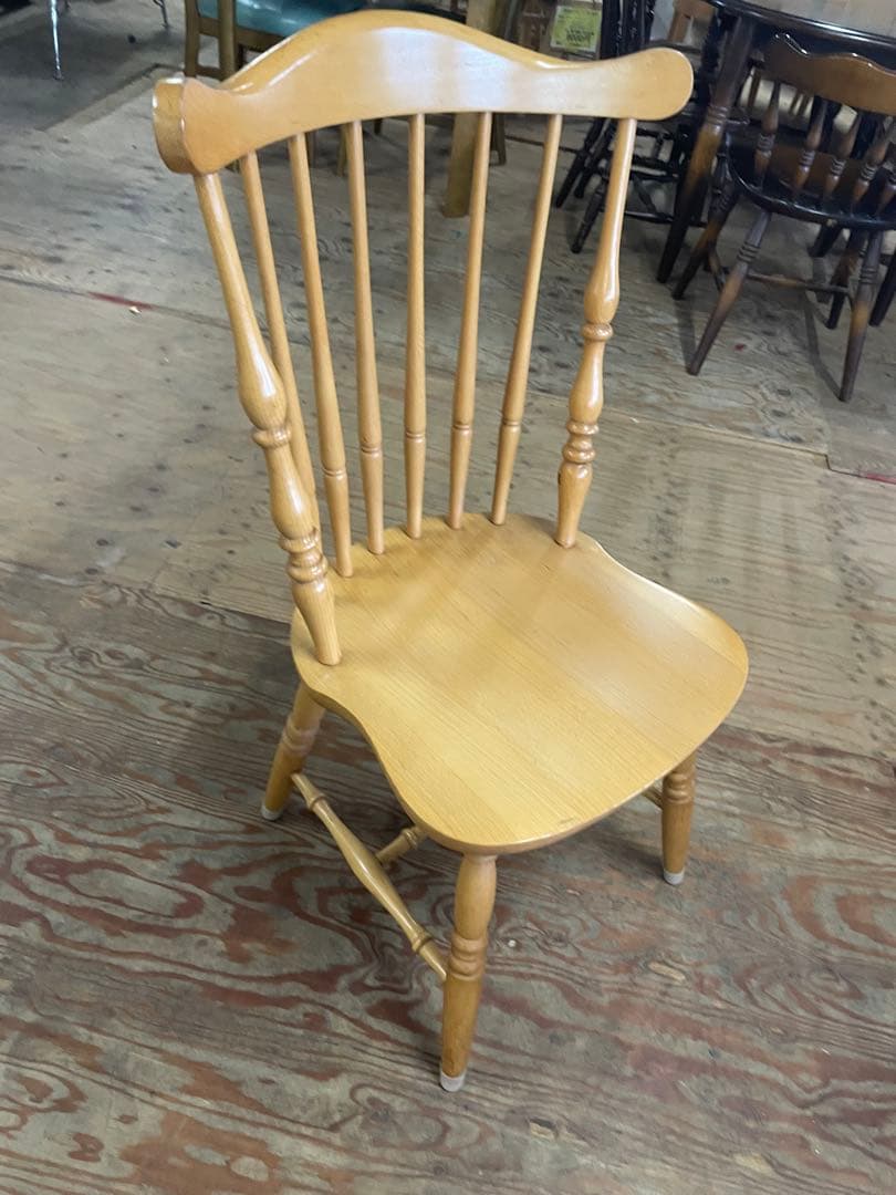 WINDS 太平家具　飛騨　木製　ダイニングチェア ウィンザーチェア　④