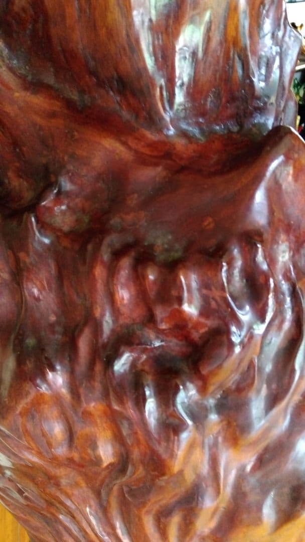 木製花彫刻アート作品