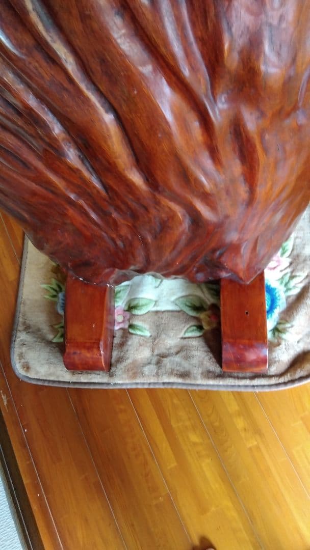 木製花彫刻アート作品