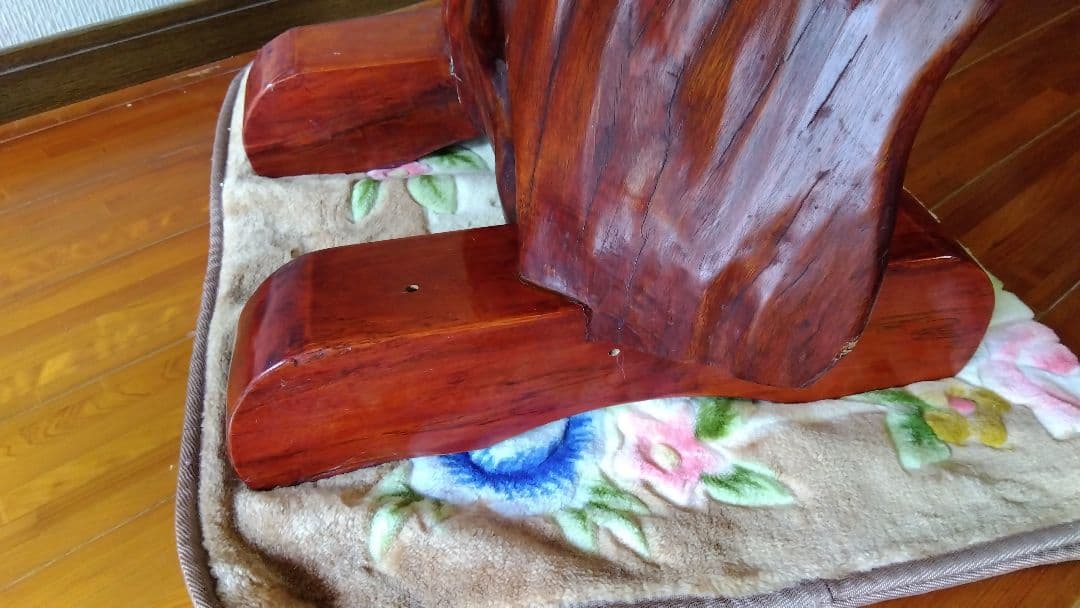 木製花彫刻アート作品