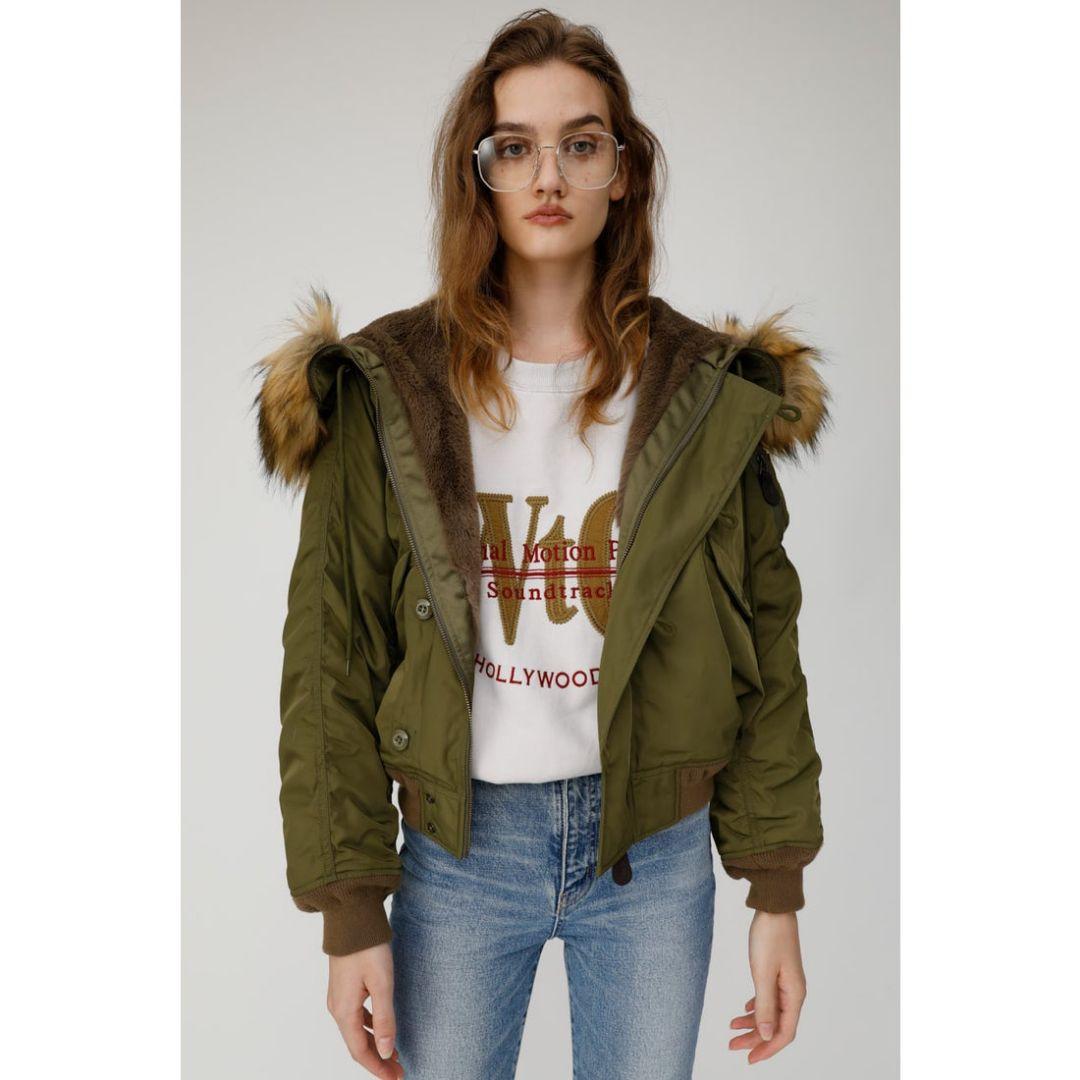 美品☆マウジー　N-2B　フライトジャケット　ミリタリー　2way　ファー