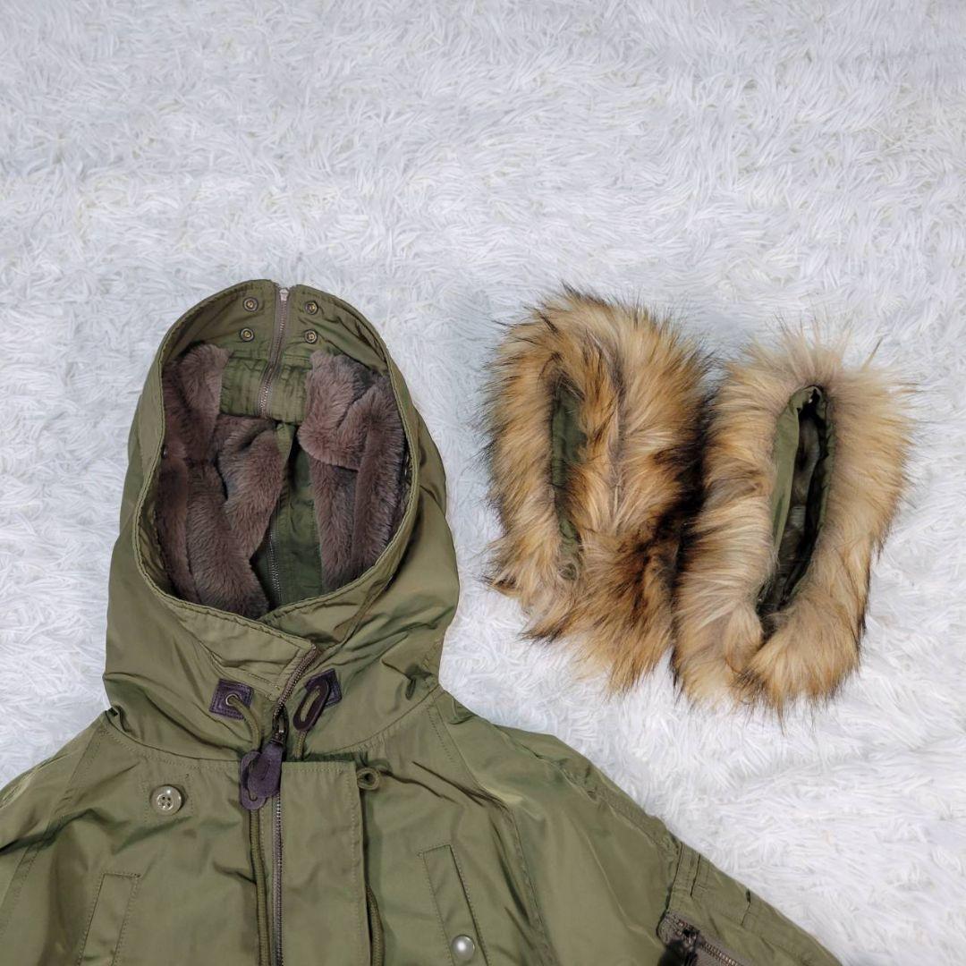 美品☆マウジー　N-2B　フライトジャケット　ミリタリー　2way　ファー