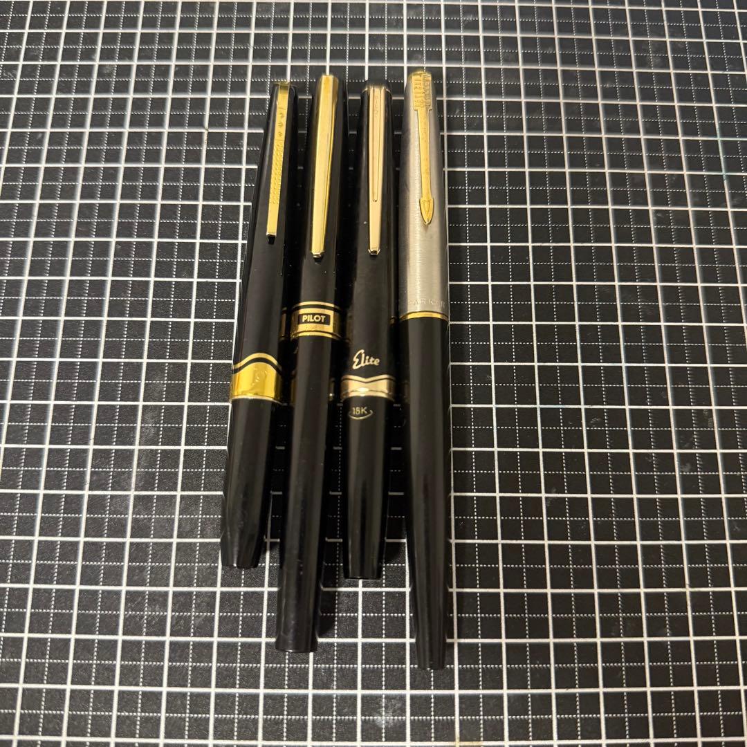【ジャンク】金ペン 4本セット