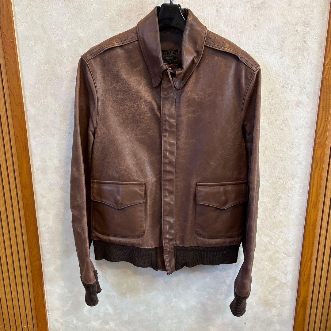 Wills &  A-2 レザー 40 Made in USA