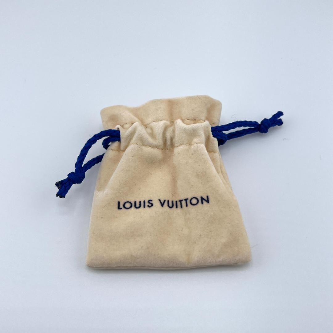 【極美品】ルイヴィトン ピアス モノグラム チェーン シルバー