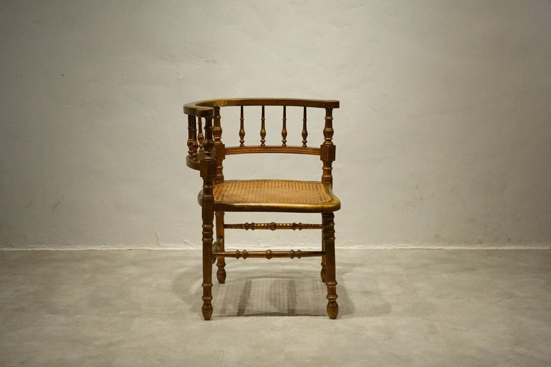 コーナーチェア　アンリ2世様式　金箔　ゴールド　金彩　フランス　アンティーク