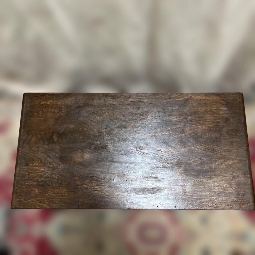 1日価格＾＾木製文机 昭和初期アンティーク　お手入れ済みレトロ