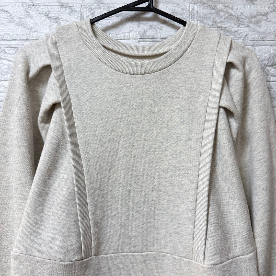 ADAM ET ROPÉ バルーンスリーブ スウェットワンピース　F キナリ