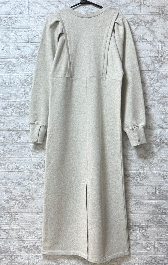 ADAM ET ROPÉ バルーンスリーブ スウェットワンピース　F キナリ