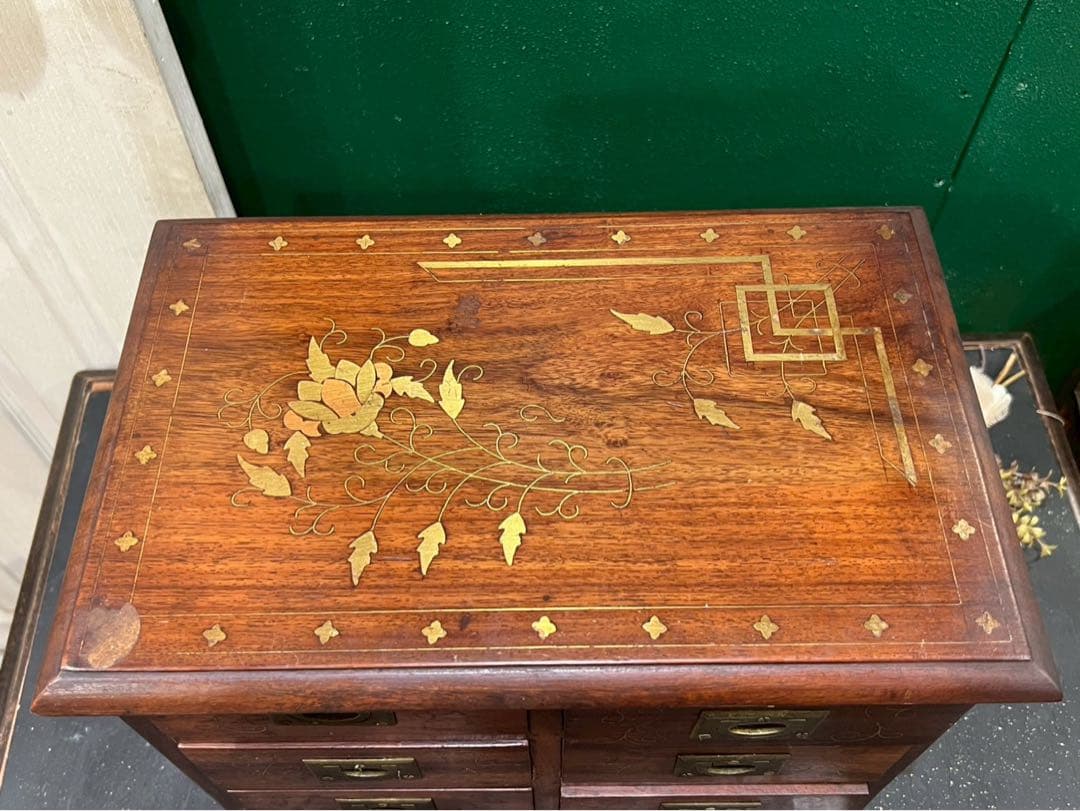 イタリア製 小引き出し 小物入れ ミニ箪笥 チェスト インテリア アンティーク