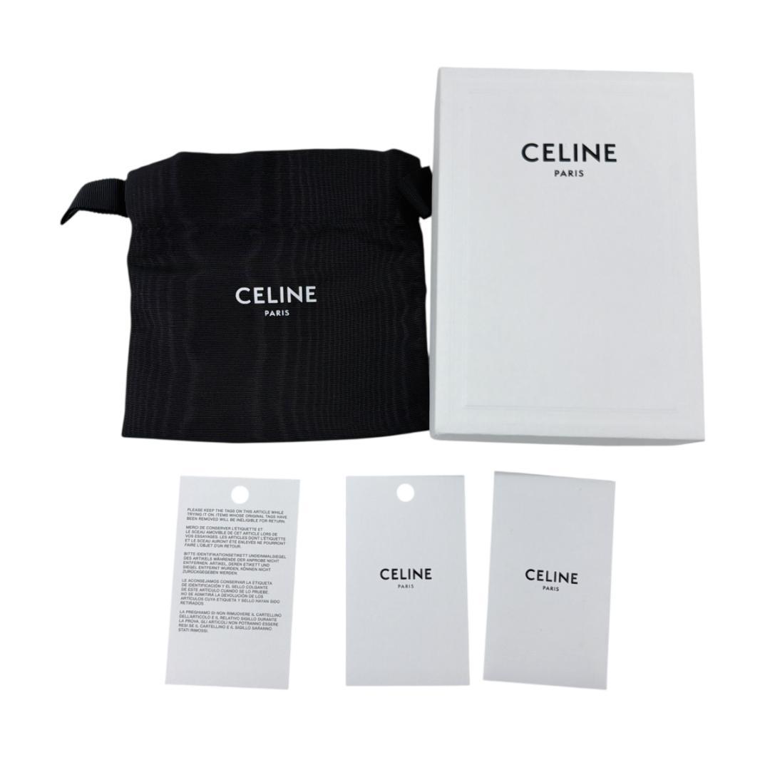 CELINE 三つ折り財布 スモール トリオンフ フラップ ウォレット ブルー