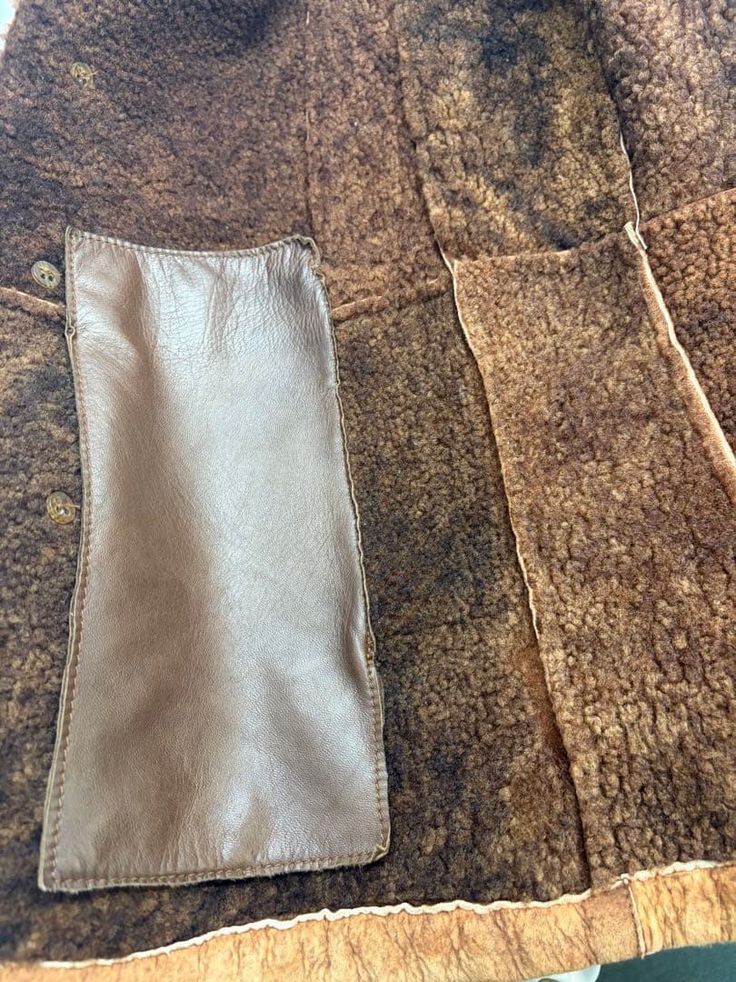 ドルチェ＆ガッバーナ　メンズムートンコート　ブラウン　DOLCE＆GABBANA