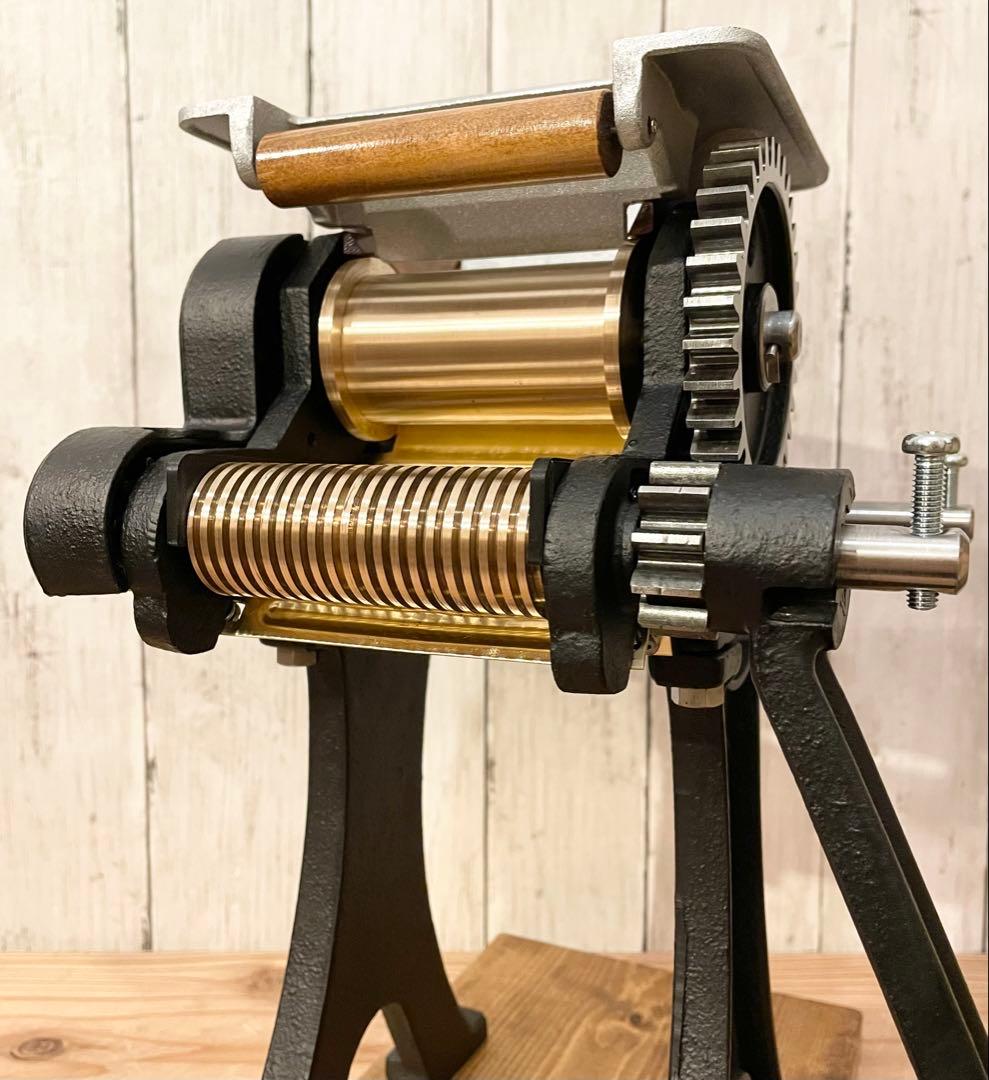 小野式製麺機　両刃　マットブラック　【2503-04】　説明書コピーあり