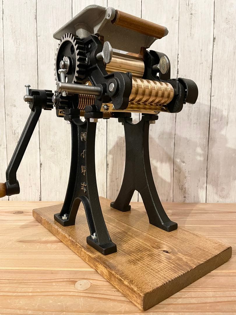 小野式製麺機　両刃　マットブラック　【2503-04】　説明書コピーあり