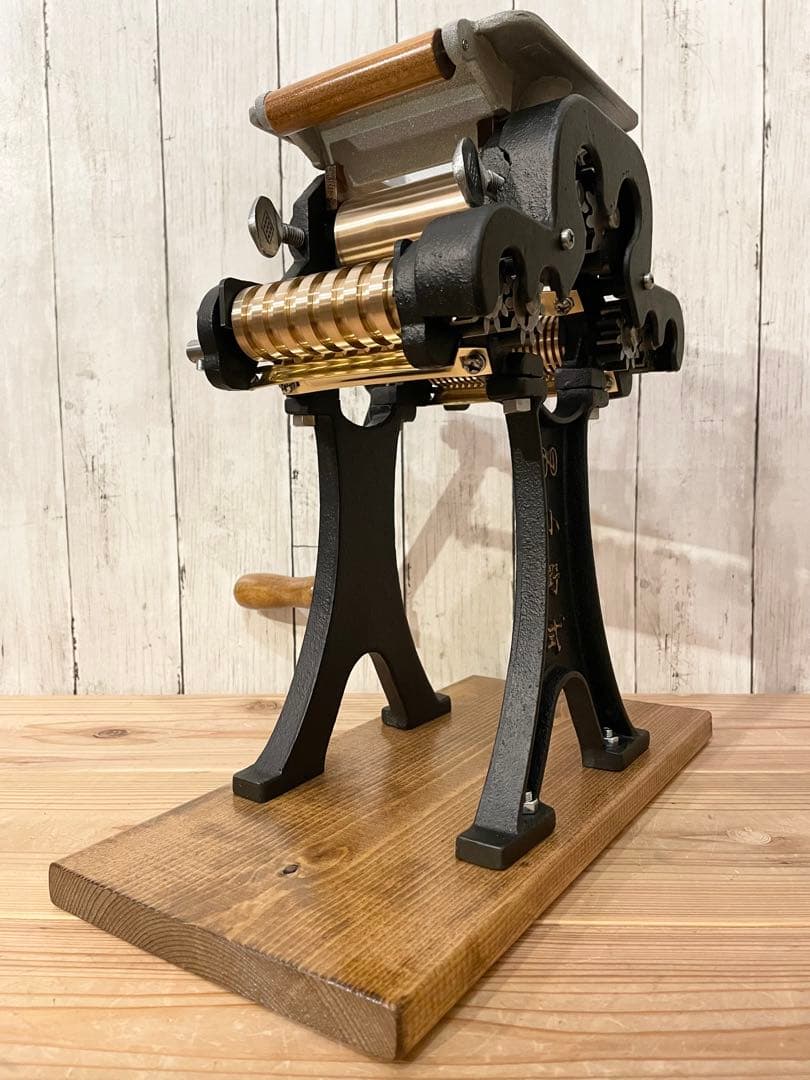 小野式製麺機　両刃　マットブラック　【2503-04】　説明書コピーあり