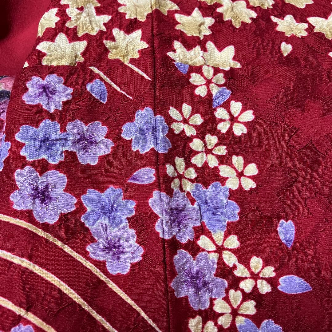 正絹振り袖着物.絞り　身丈160㎝