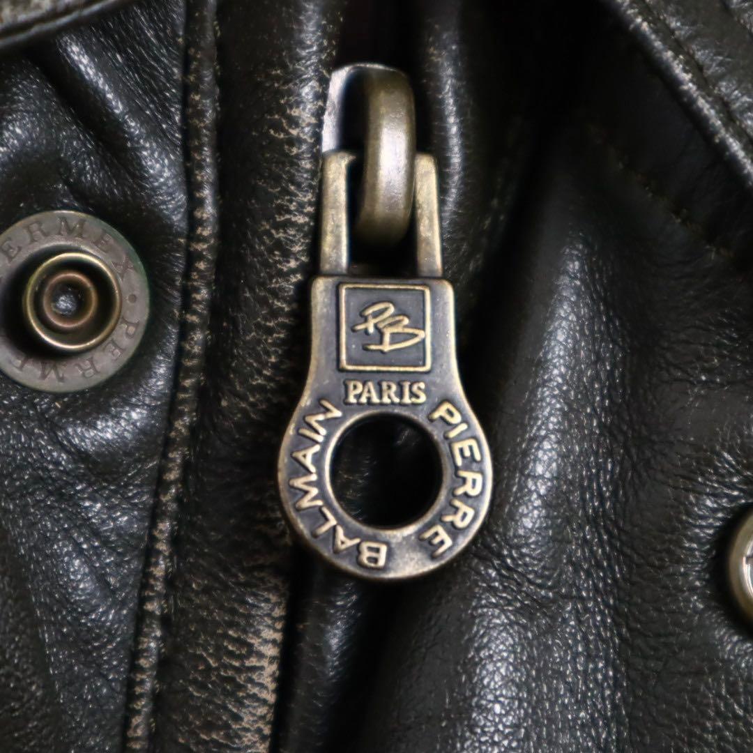Vintage archive balmain 短丈 A2 レザージャケット