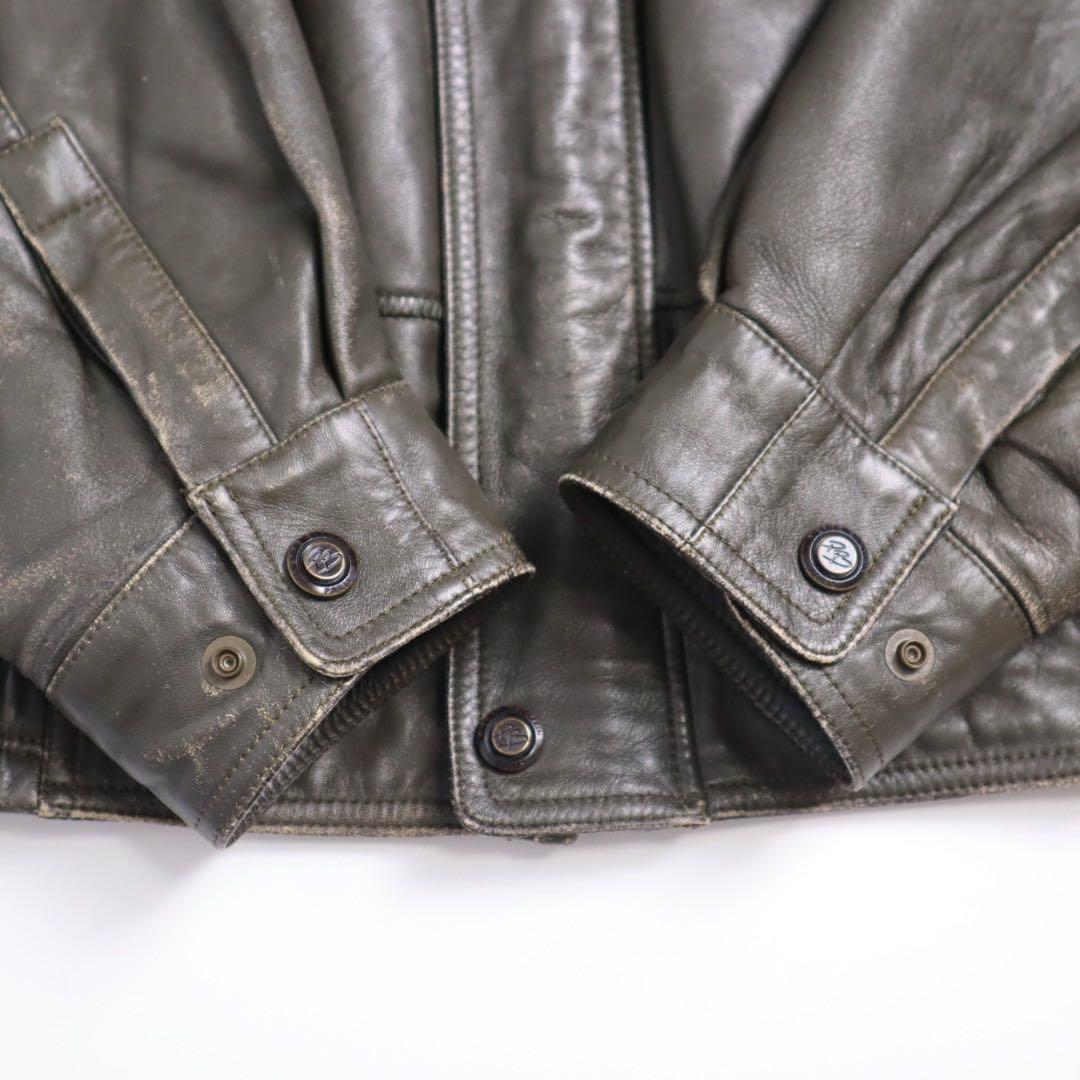 Vintage archive balmain 短丈 A2 レザージャケット
