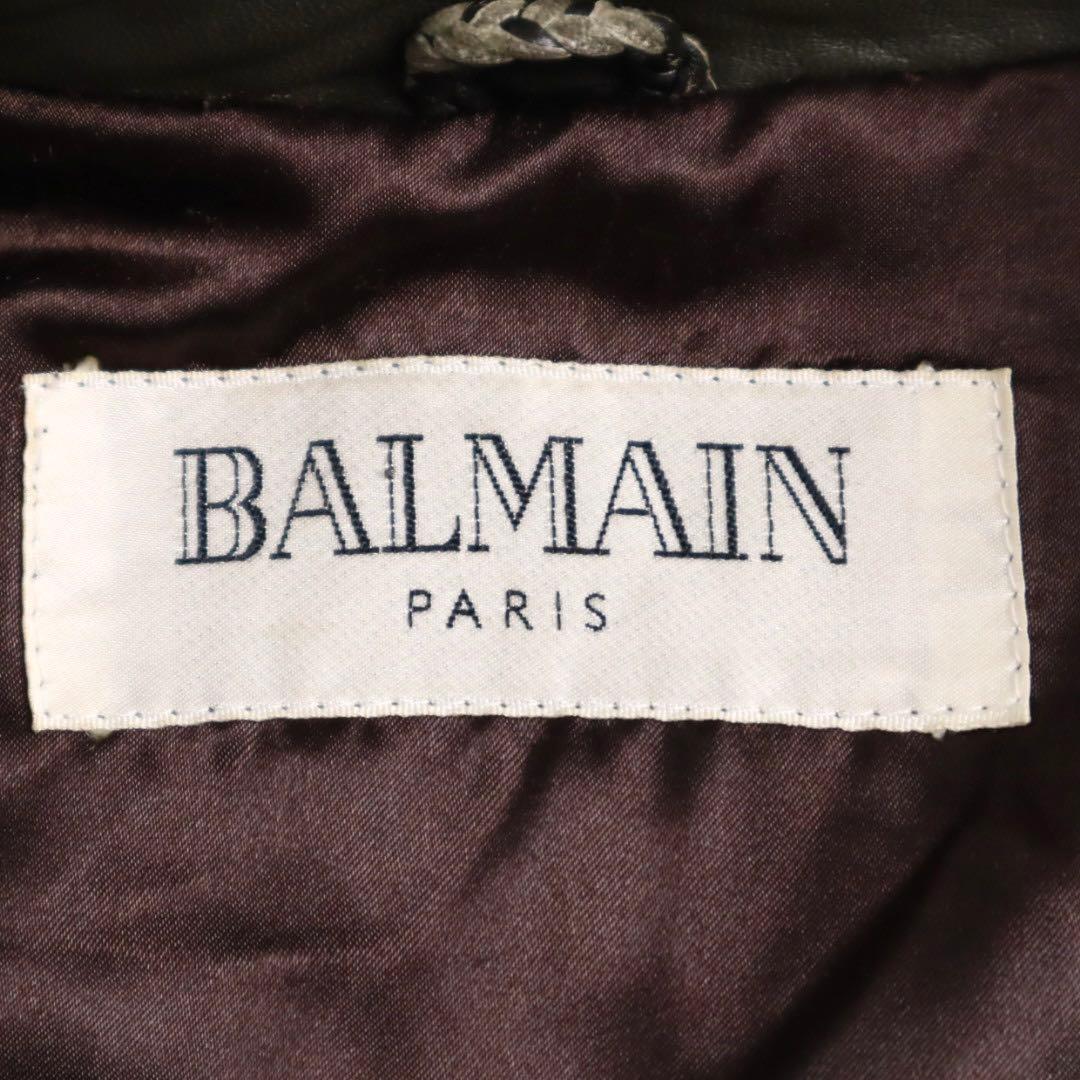 Vintage archive balmain 短丈 A2 レザージャケット