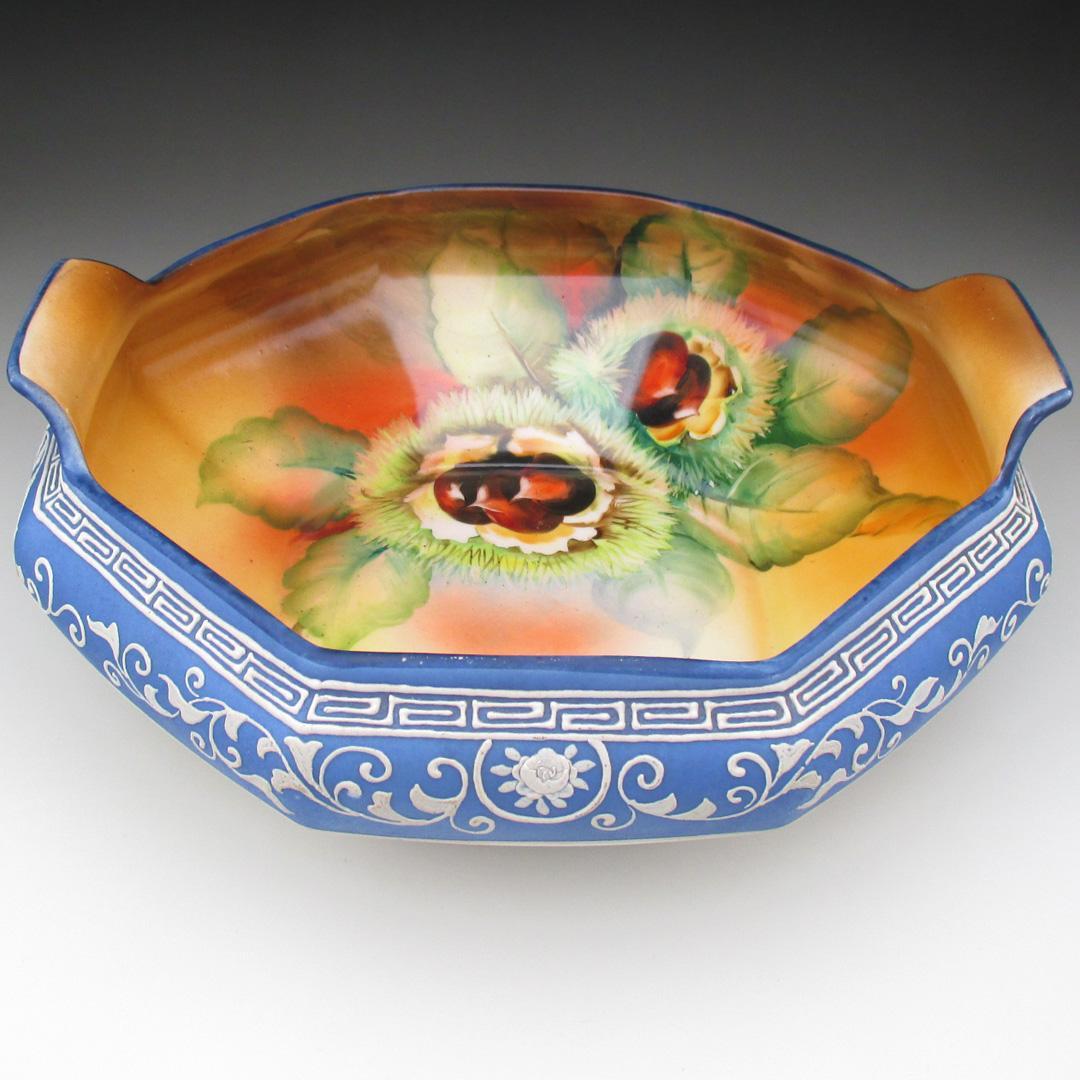 オールドノリタケ ウェッジウッド風 栗絵 ボウル 23cm