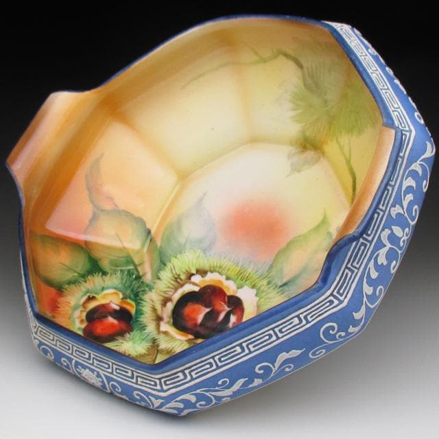 オールドノリタケ ウェッジウッド風 栗絵 ボウル 23cm