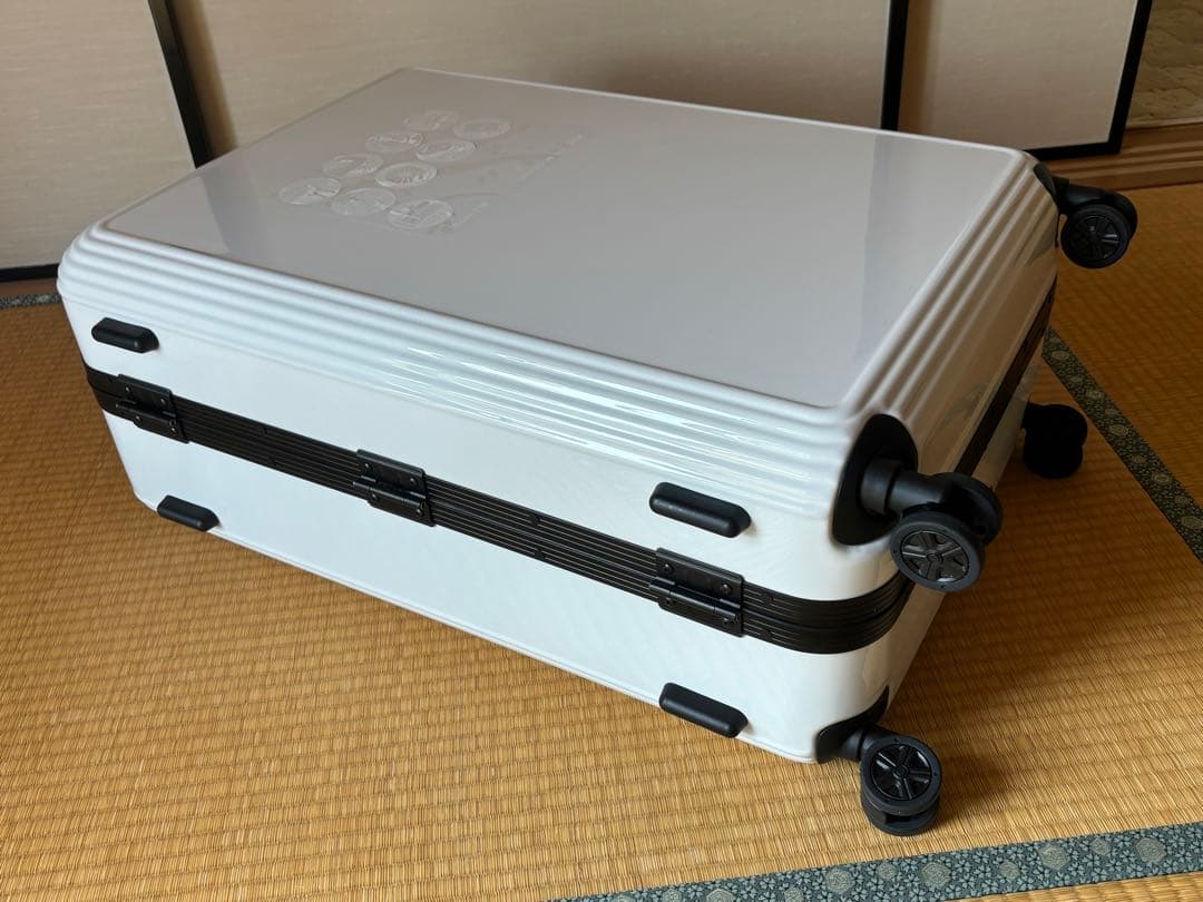 ace.リップルF/スーツケース/4輪/軽量/87L/ホワイト/静音/白/未使用