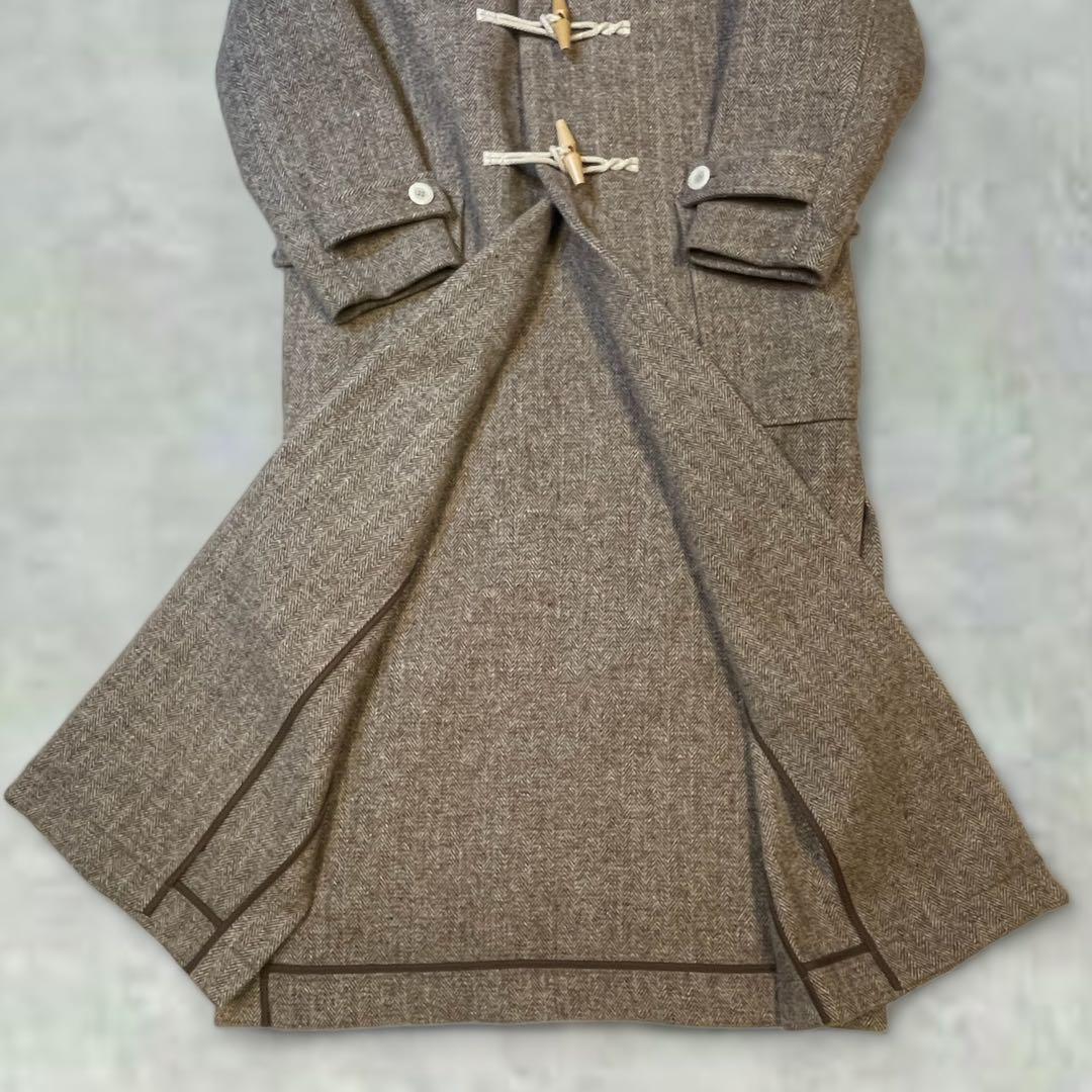 ETRE TOKYO エトレトウキョウ ロングダッフルコート ヘリンボーン