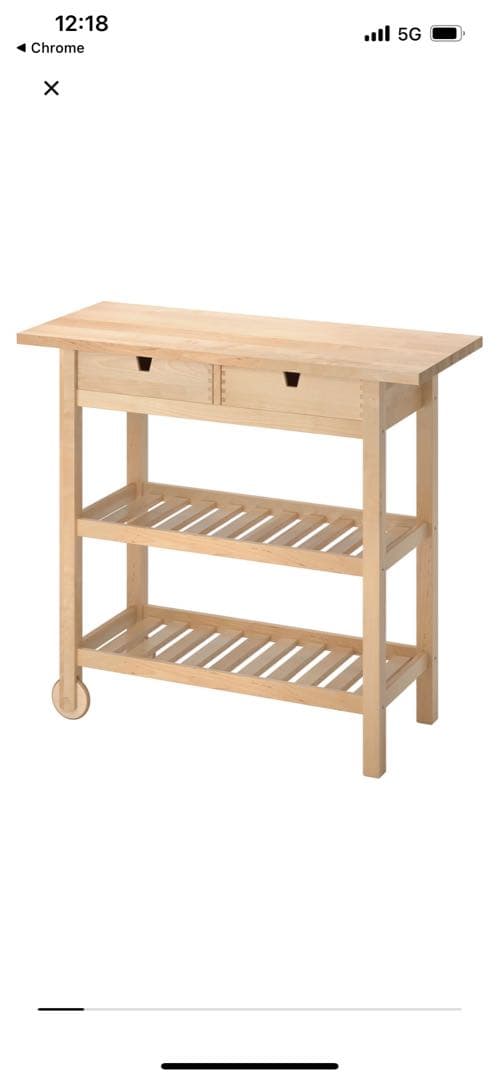 IKEA FÖRHÖJA フォルホイア　キッチンワゴン