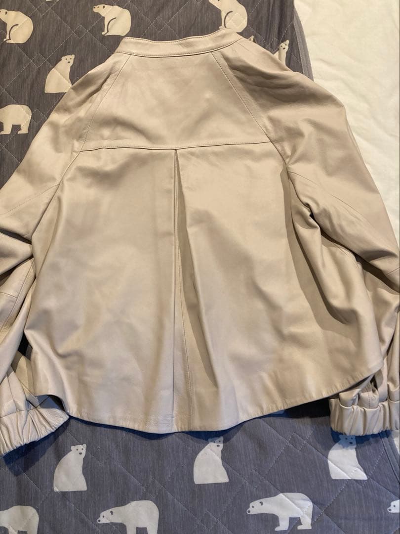 YOU グレースコンチネンタル　レザージャケット　モコモコベスト