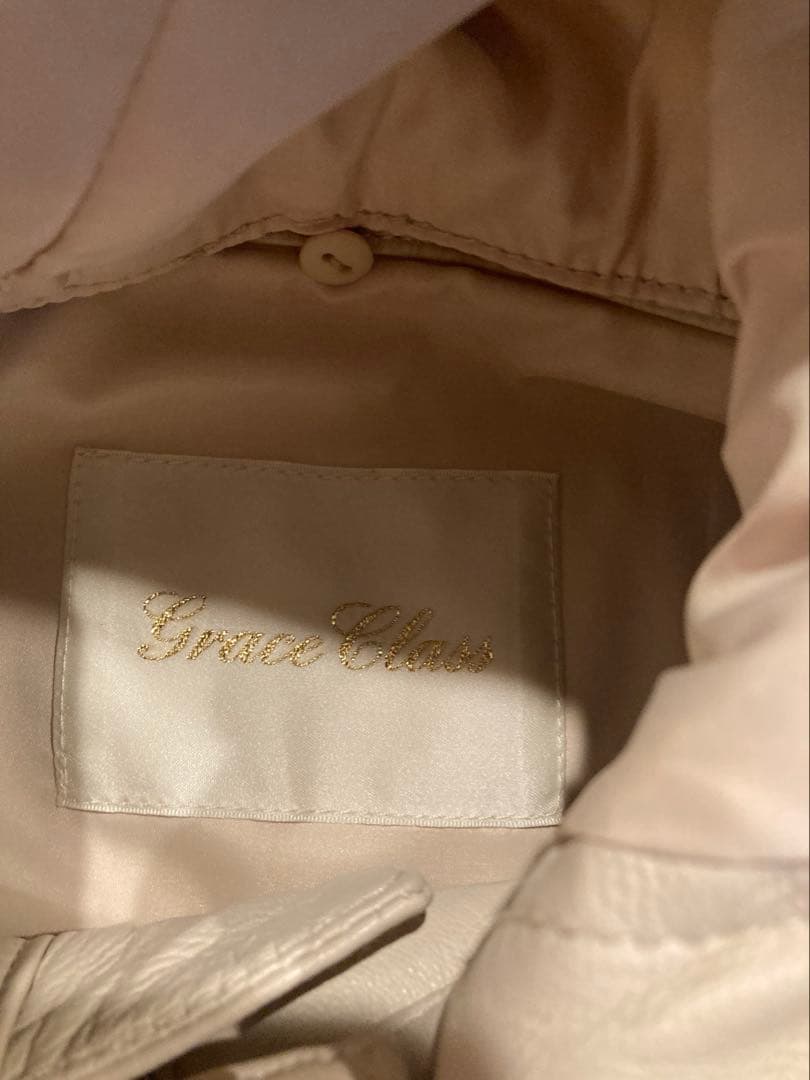 YOU グレースコンチネンタル　レザージャケット　モコモコベスト