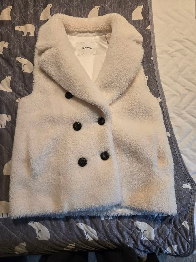 YOU グレースコンチネンタル　レザージャケット　モコモコベスト