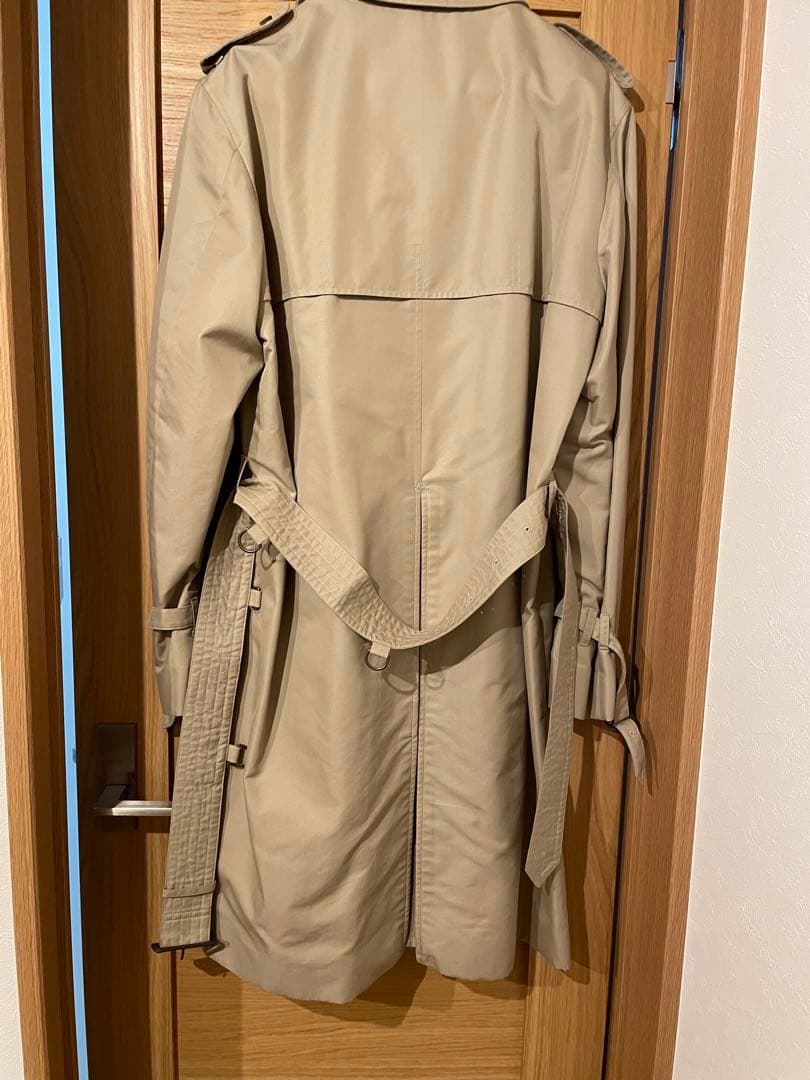 ベージュ トレンチコート チェック柄インナー付き