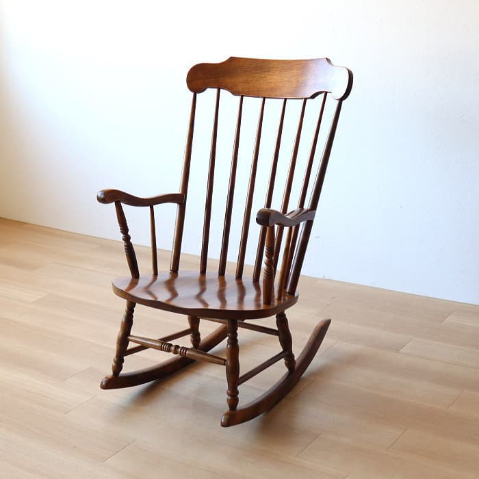 ヴィンテージ ロッキングチェア 飛騨の家具 古家具 ブナ材 無垢材