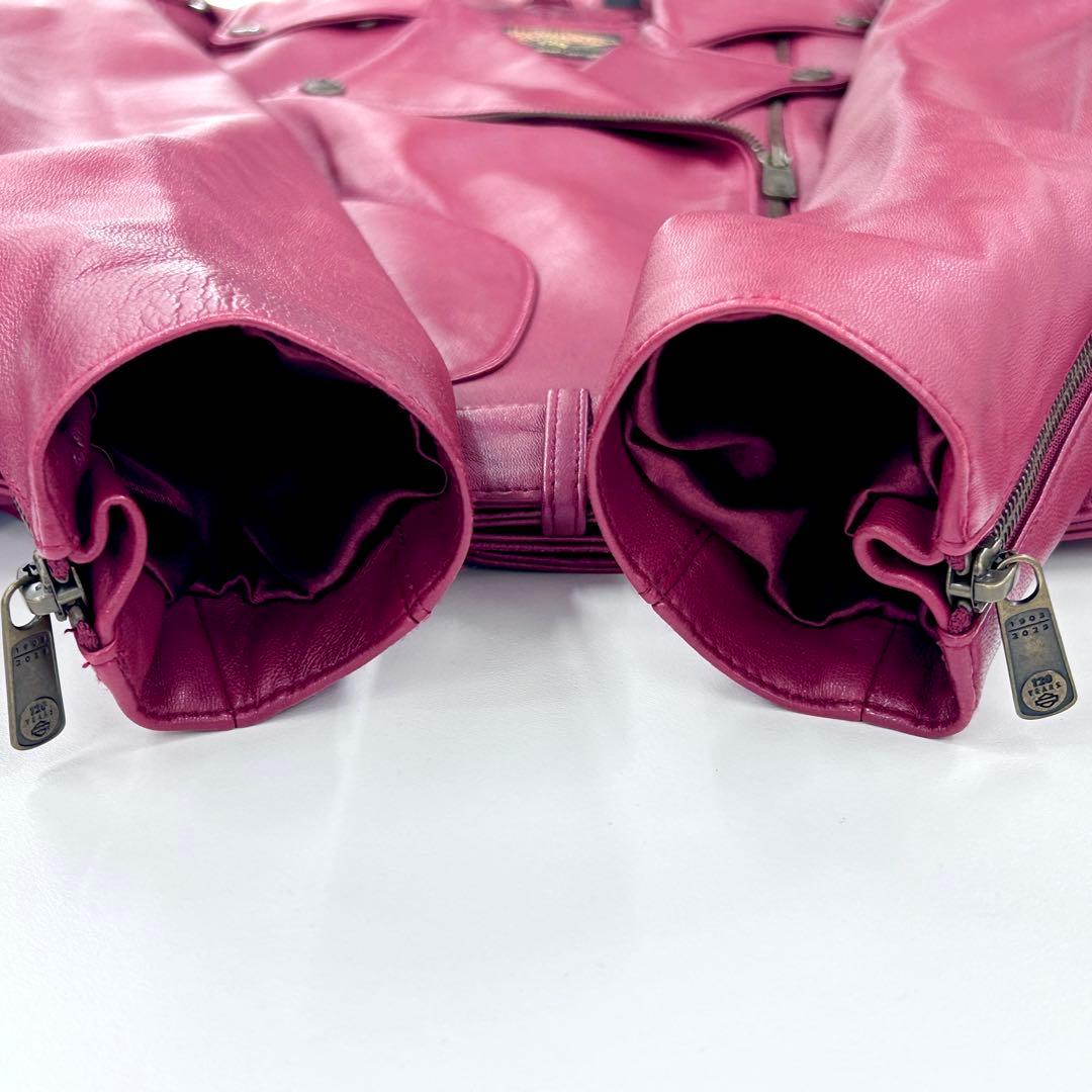 【状態S】 120周年記念 ハーレーダビットソン ダブル レザージャケット M