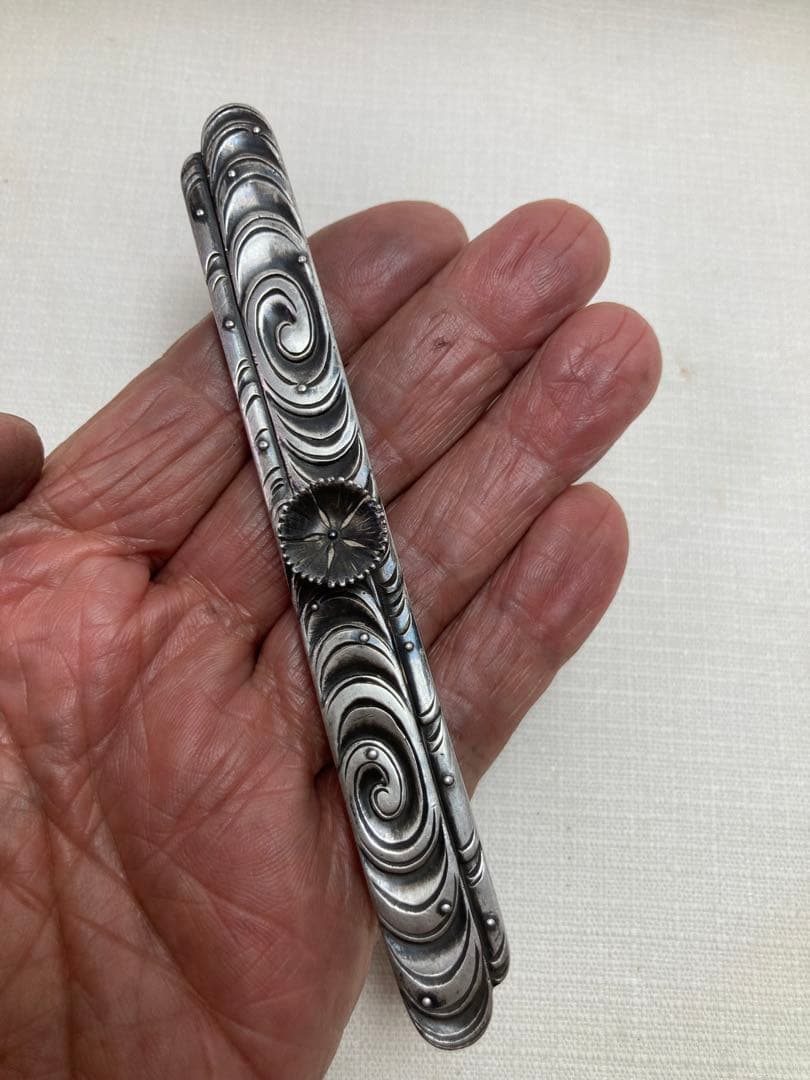 純銀　文鎮　ペーパーウエイト　刻印あり　86g