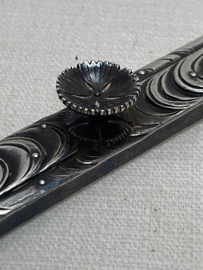 純銀　文鎮　ペーパーウエイト　刻印あり　86g