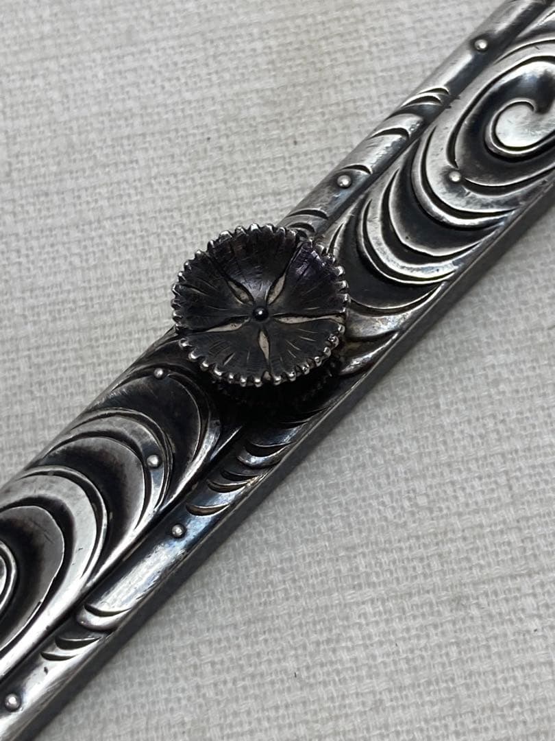 純銀　文鎮　ペーパーウエイト　刻印あり　86g