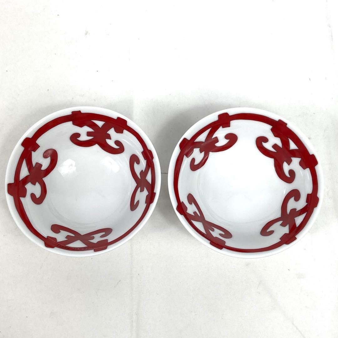 【美品】 HERMES エルメス ガダルキヴィール ボウルセット お茶碗 2つ