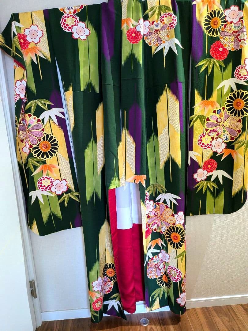 振袖　ほぼ未使用　金駒刺繍　トール　L寸