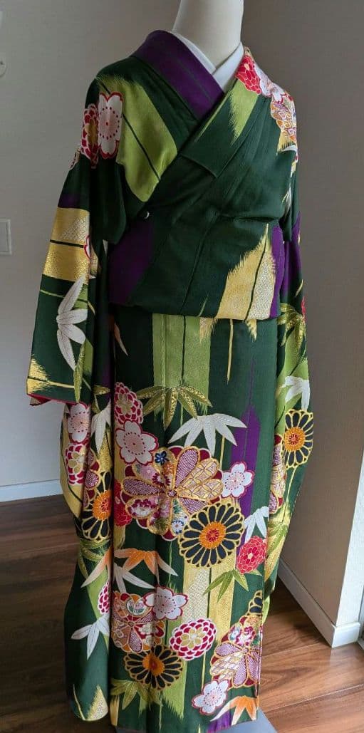 振袖　ほぼ未使用　金駒刺繍　トール　L寸