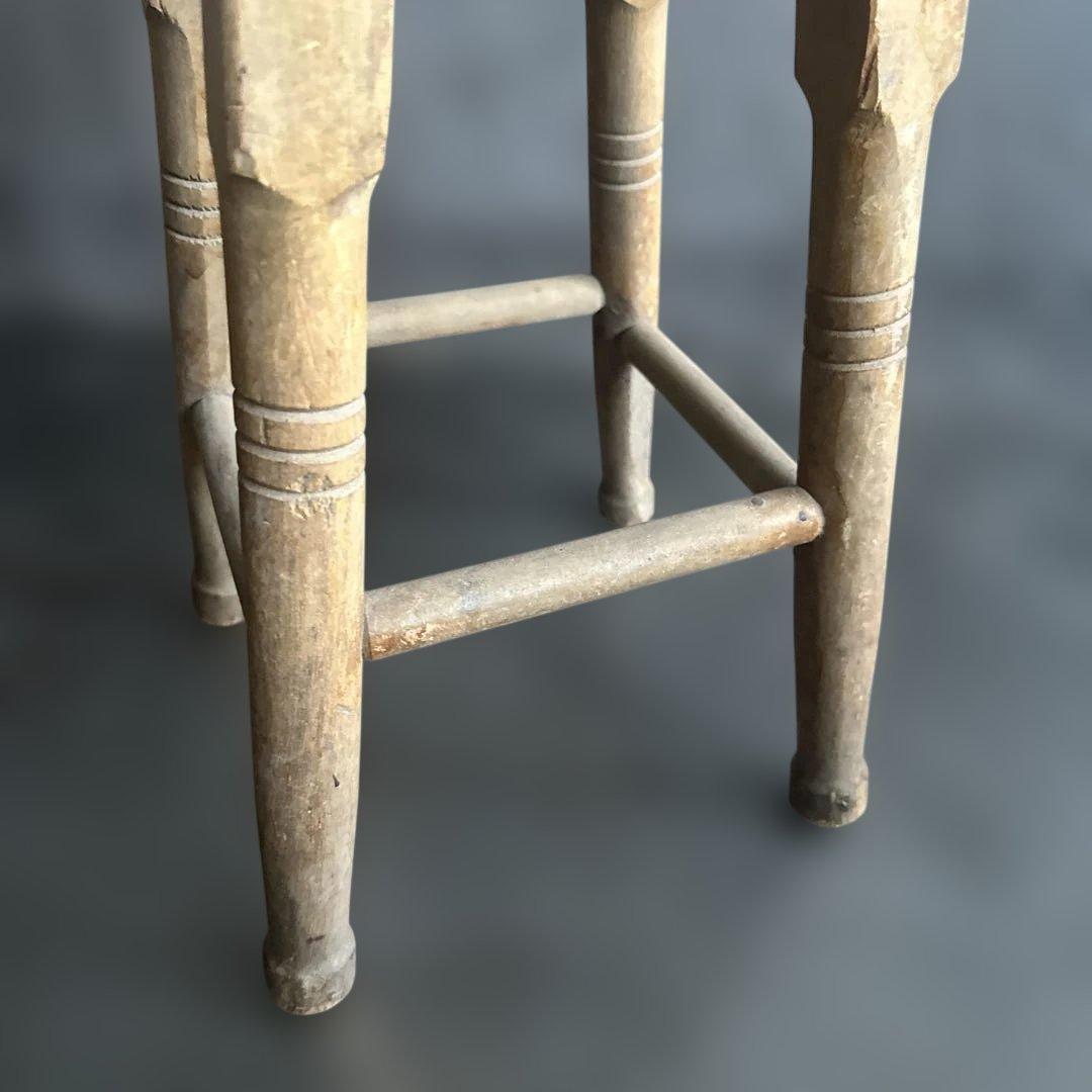 とても味のある木製スツール　ヴィンテージ